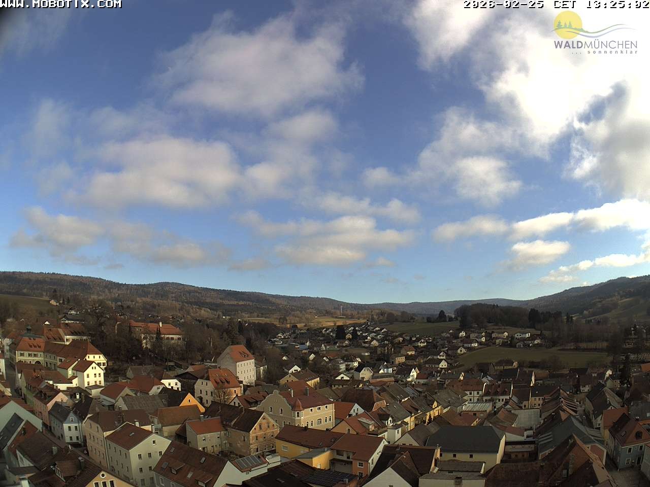 Archiv Foto Webcam Blick vom Waldmünchner Kirchturm