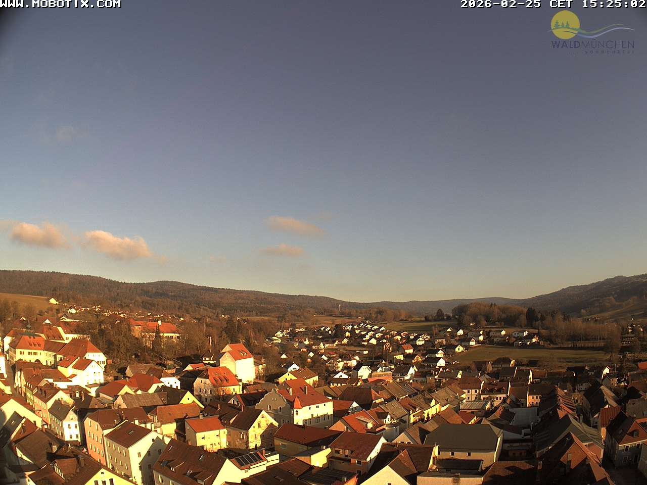 Archiv Foto Webcam Blick vom Waldmünchner Kirchturm