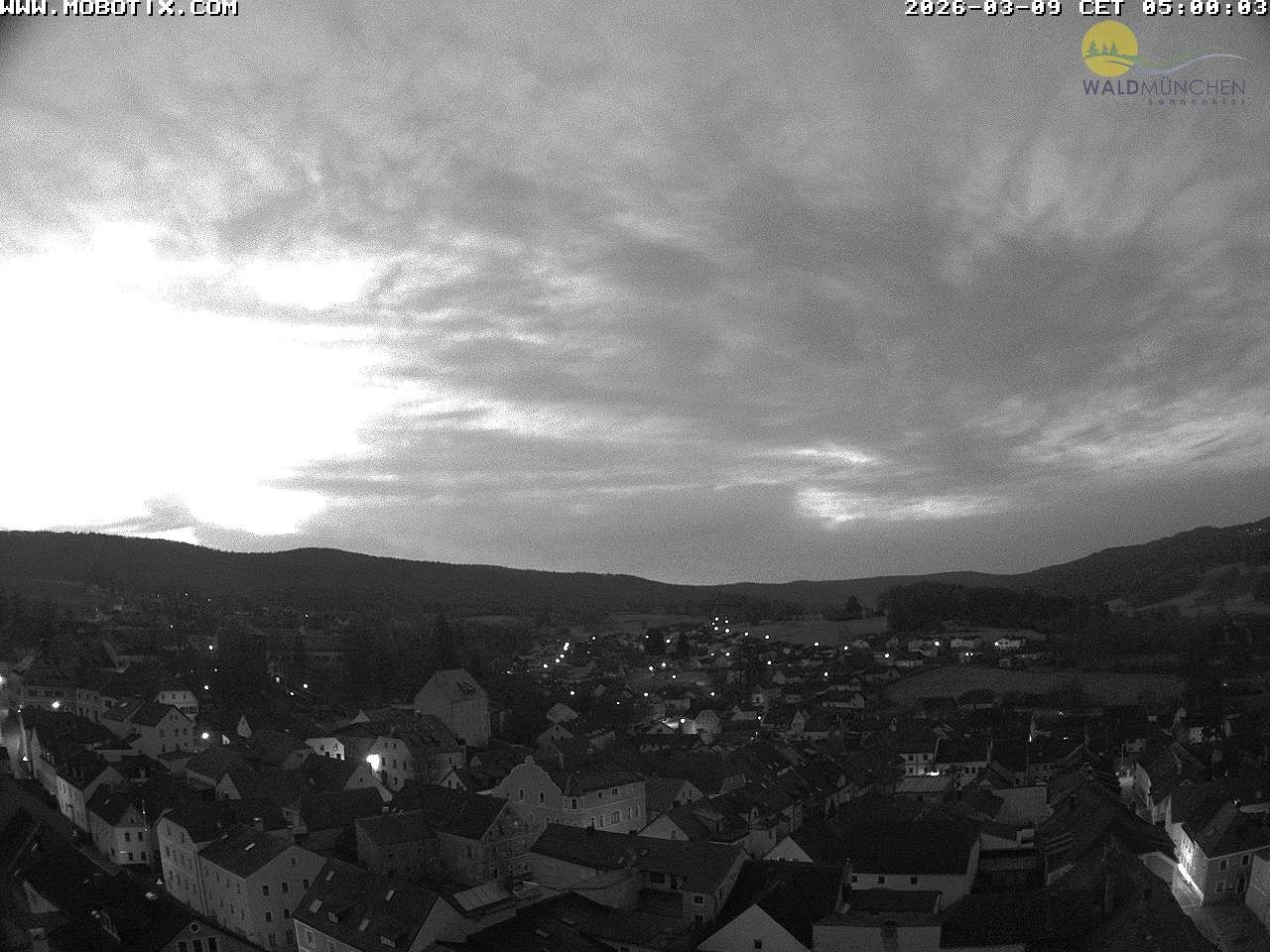 Archiv Foto Webcam Blick vom Waldmünchner Kirchturm