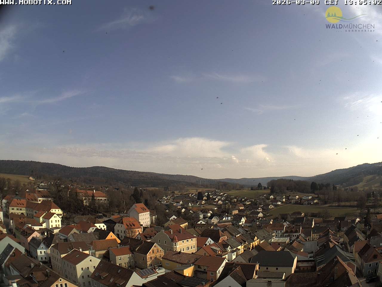 Archiv Foto Webcam Blick vom Waldmünchner Kirchturm