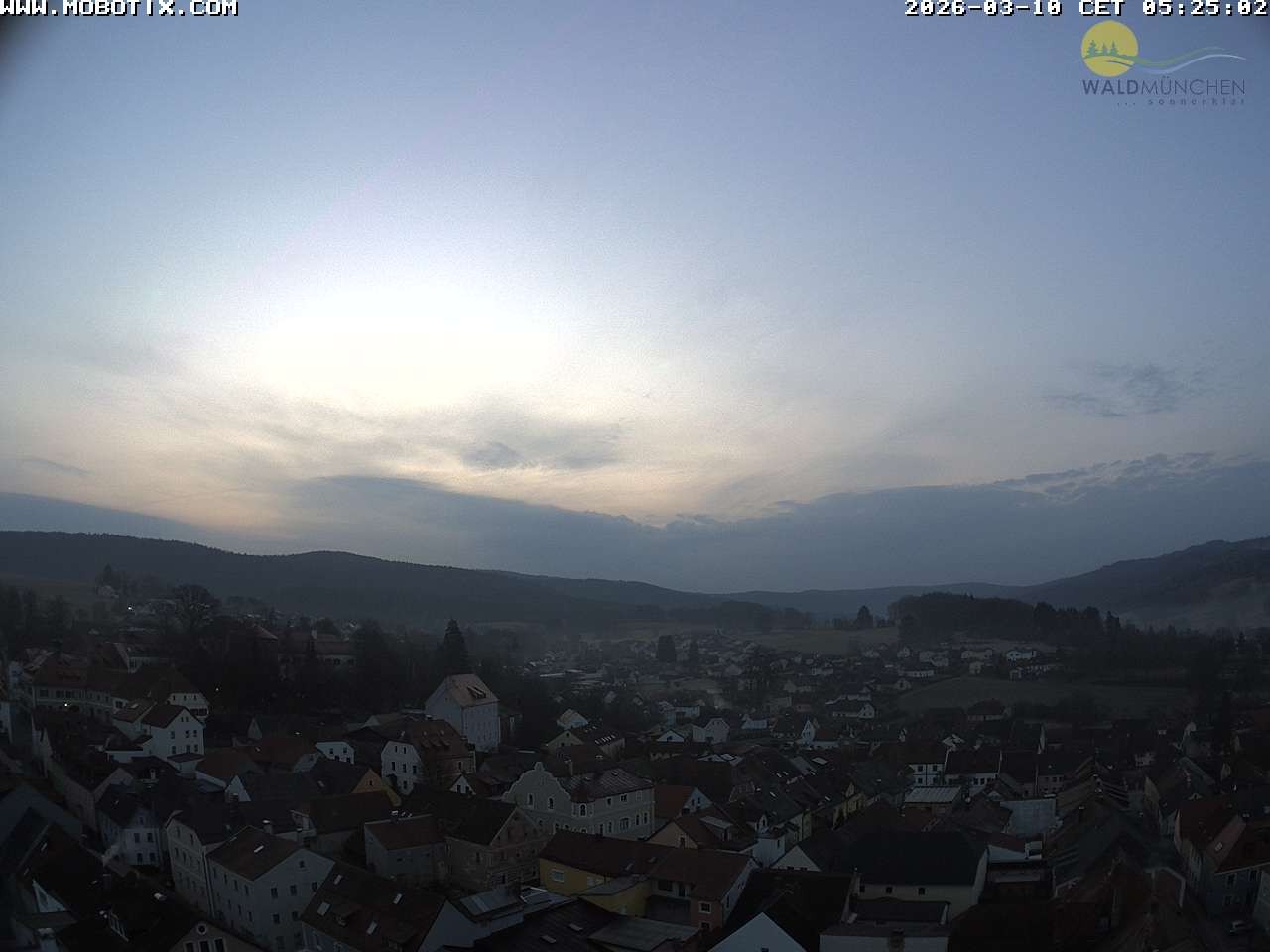 Archiv Foto Webcam Blick vom Waldmünchner Kirchturm