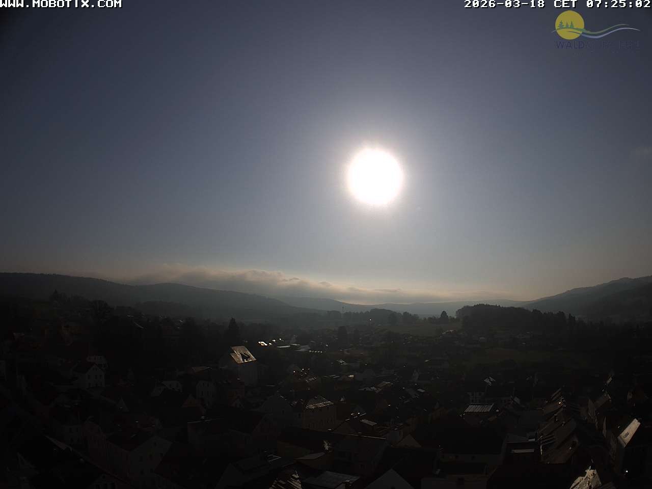 Archiv Foto Webcam Blick vom Waldmünchner Kirchturm