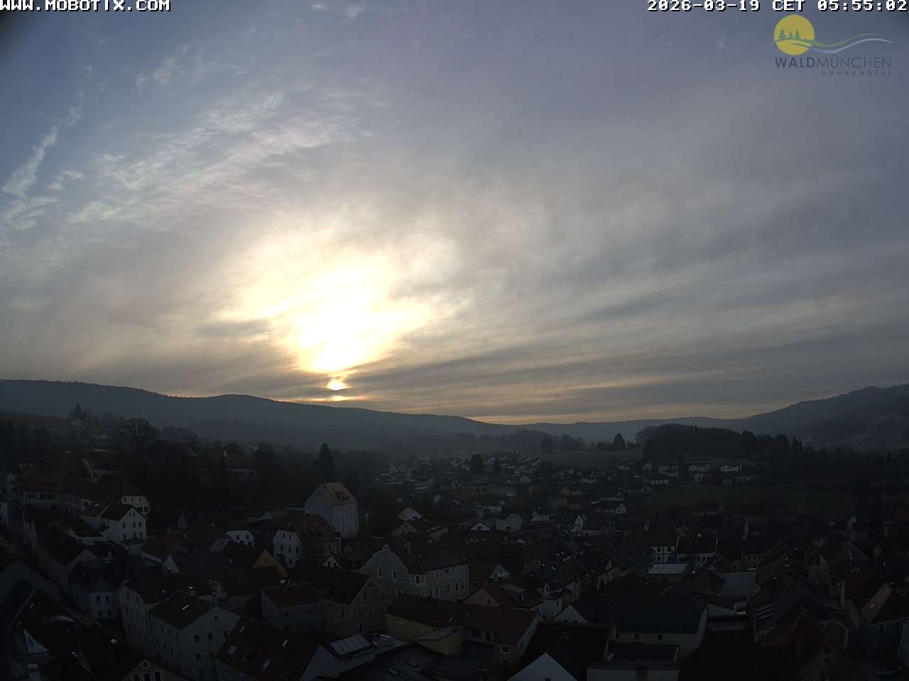 Archiv Foto Webcam Blick vom Waldmünchner Kirchturm