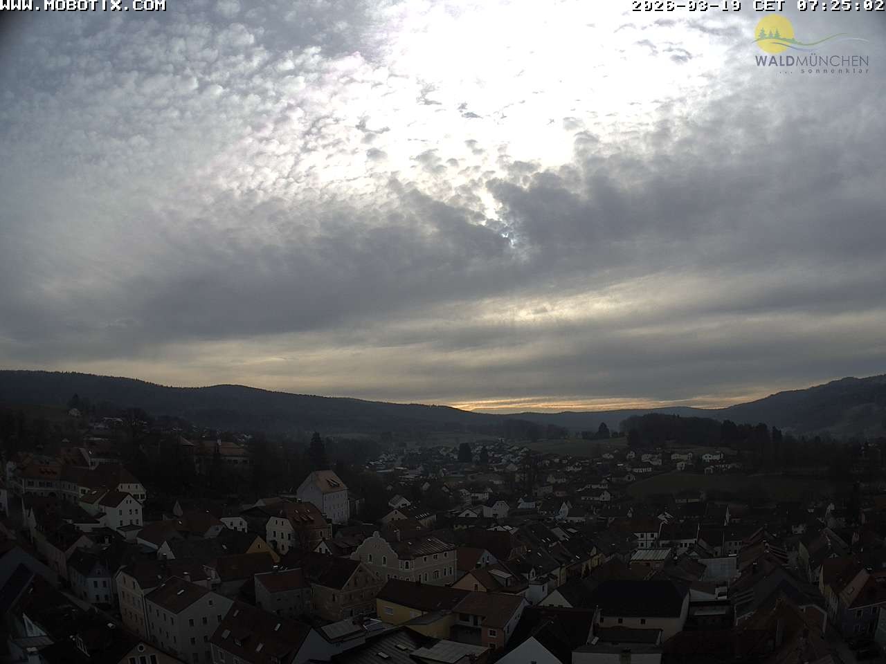 Archiv Foto Webcam Blick vom Waldmünchner Kirchturm