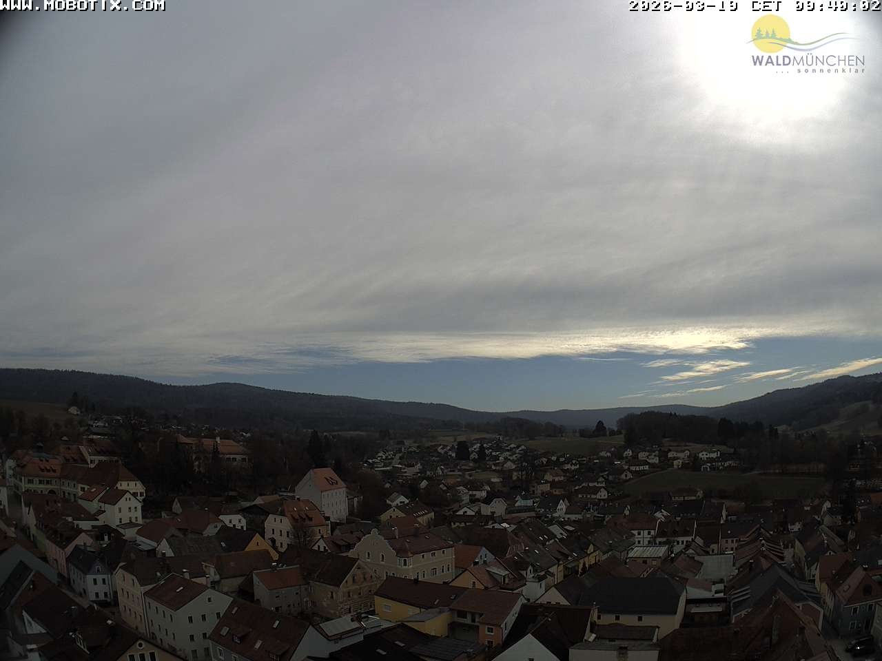 Archiv Foto Webcam Blick vom Waldmünchner Kirchturm