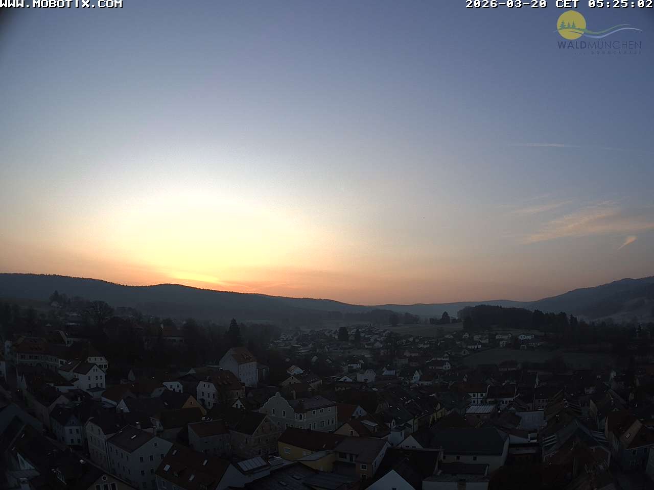 Archiv Foto Webcam Blick vom Waldmünchner Kirchturm