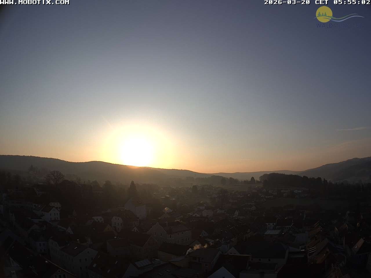 Archiv Foto Webcam Blick vom Waldmünchner Kirchturm