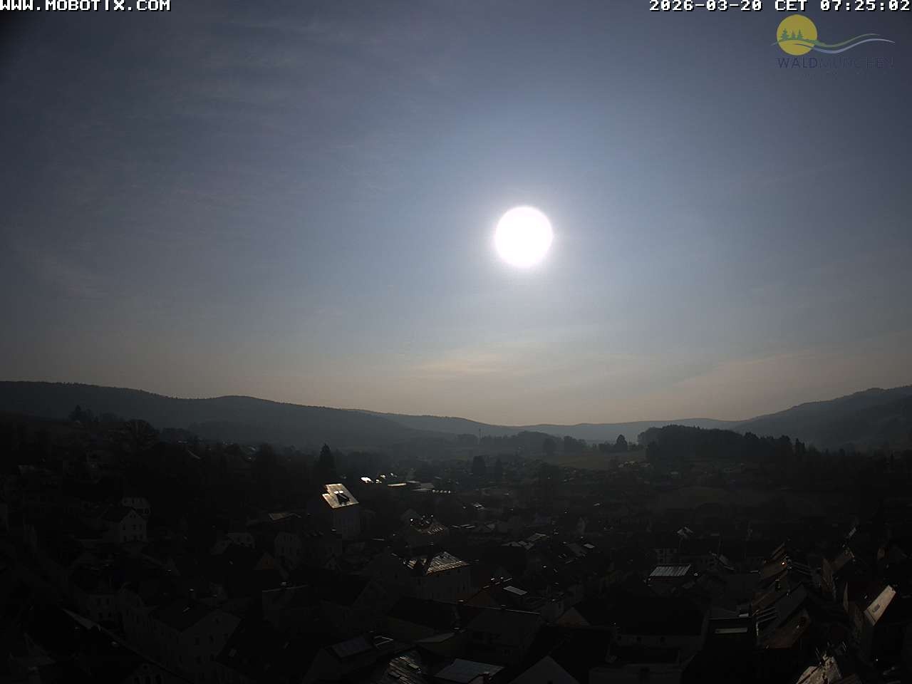 Archiv Foto Webcam Blick vom Waldmünchner Kirchturm