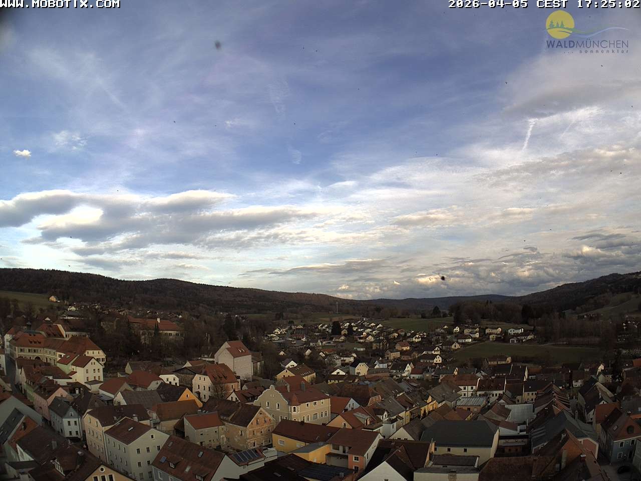 Archiv Foto Webcam Blick vom Waldmünchner Kirchturm
