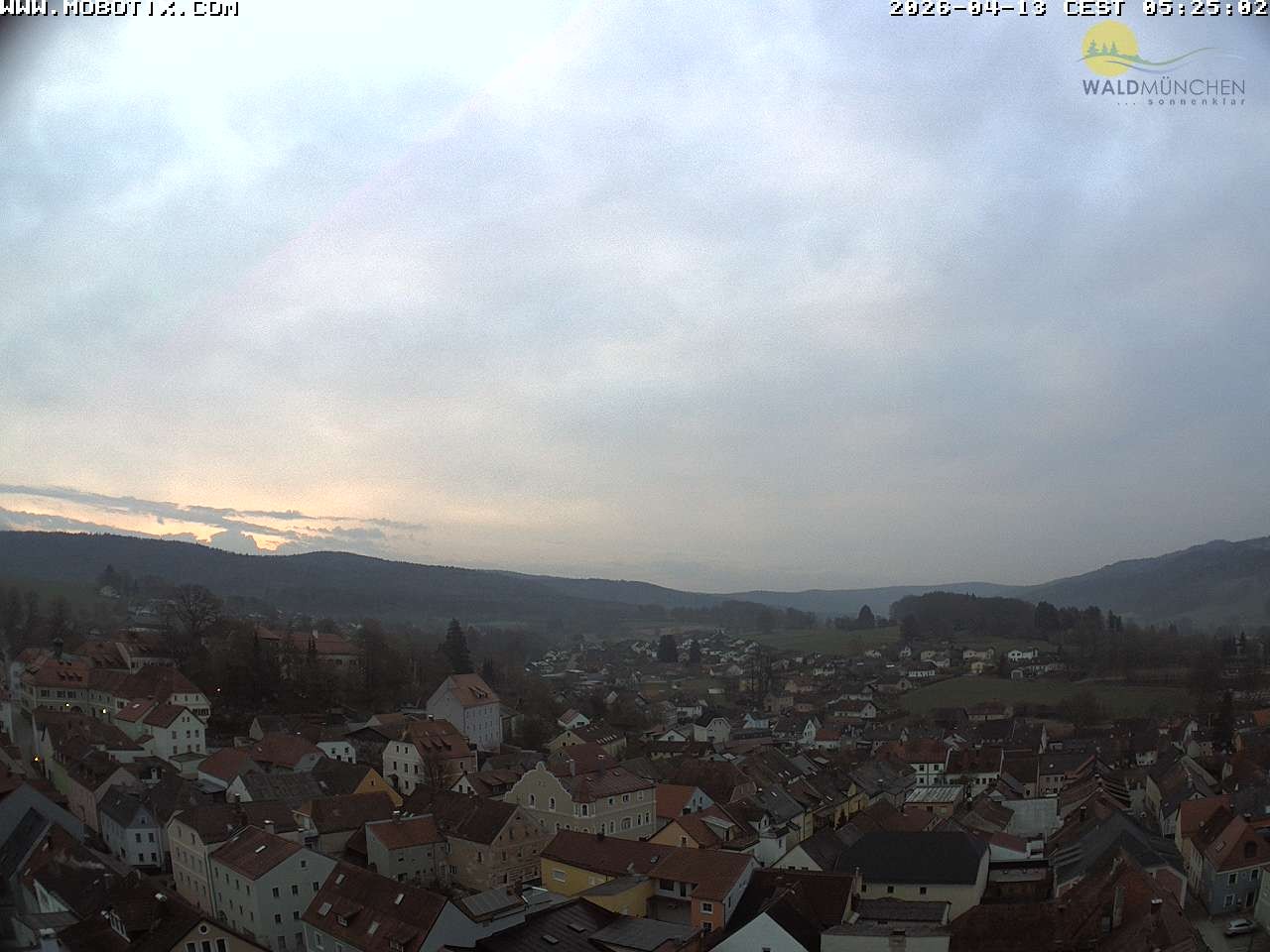 Archiv Foto Webcam Blick vom Waldmünchner Kirchturm