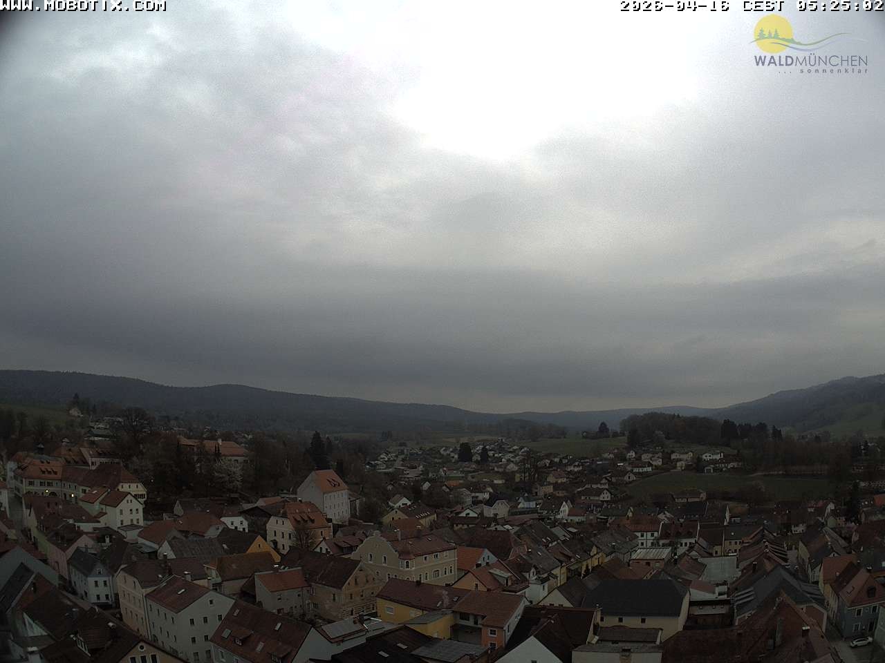 Archiv Foto Webcam Blick vom Waldmünchner Kirchturm