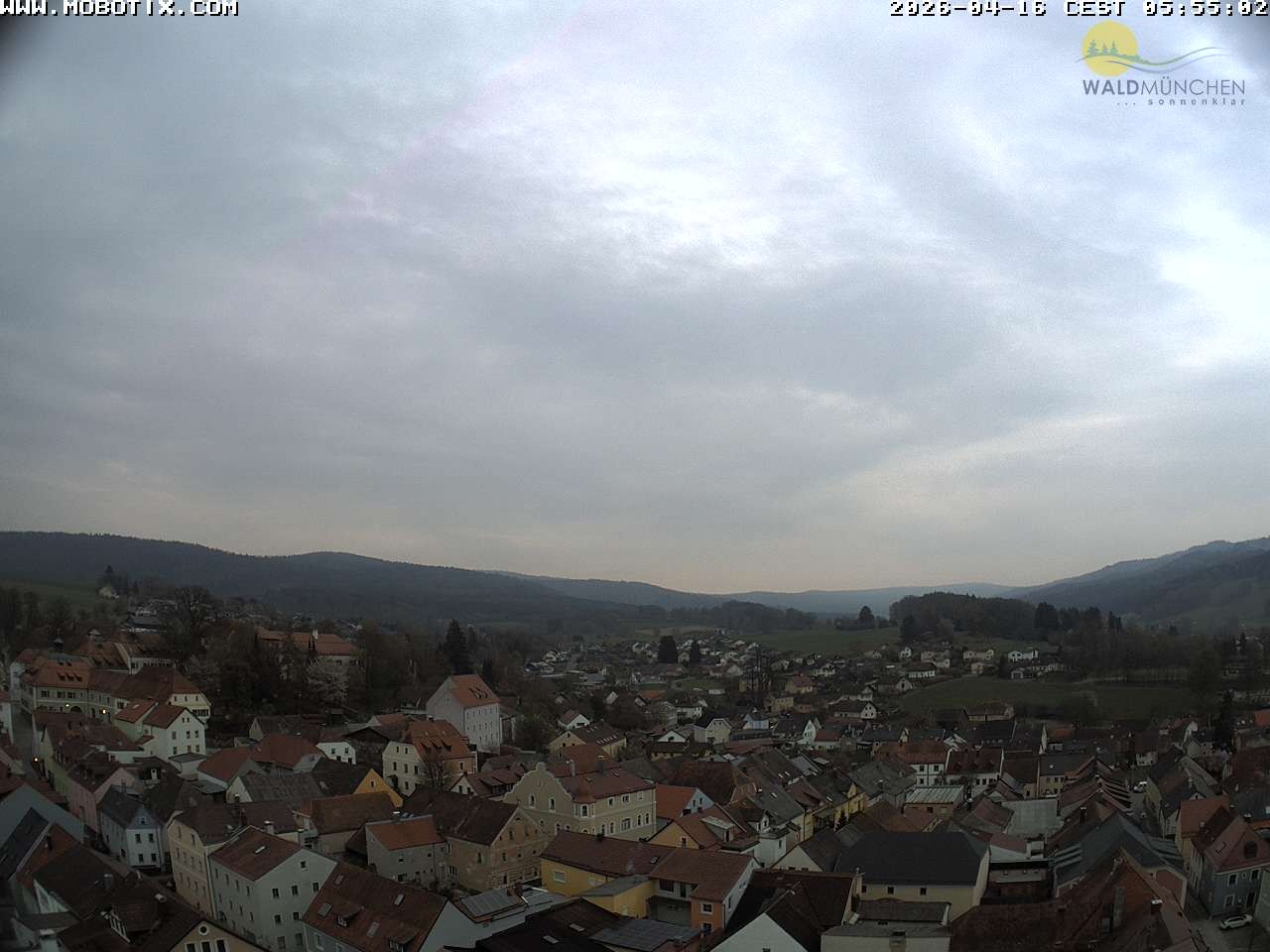 Archiv Foto Webcam Blick vom Waldmünchner Kirchturm