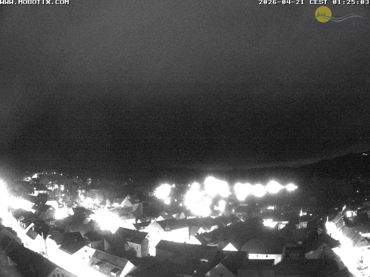 Archived image Webcam view from Waldmünchner spire