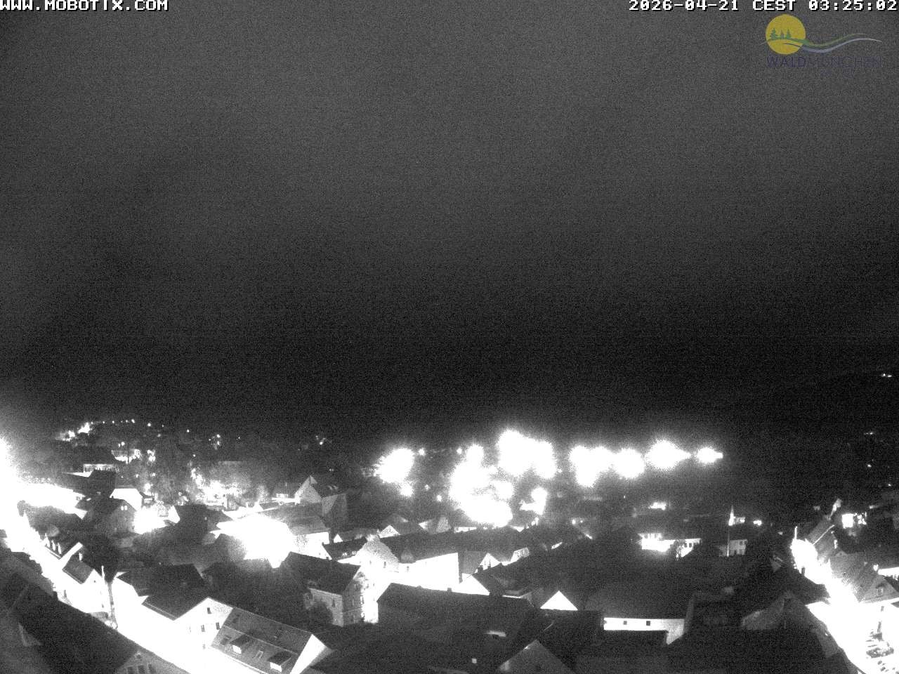 Archived image Webcam view from Waldmünchner spire