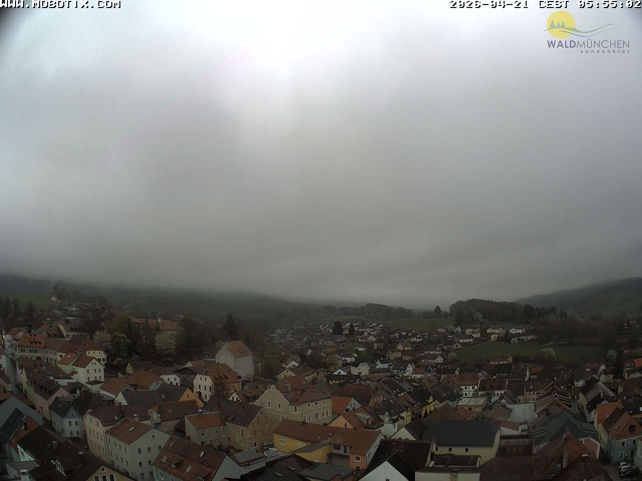 Archived image Webcam view from Waldmünchner spire