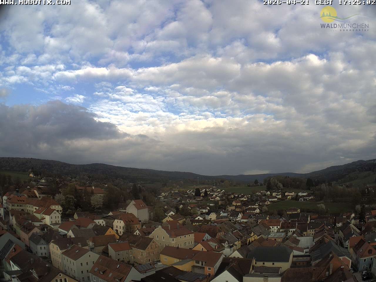 Archiv Foto Webcam Blick vom Waldmünchner Kirchturm
