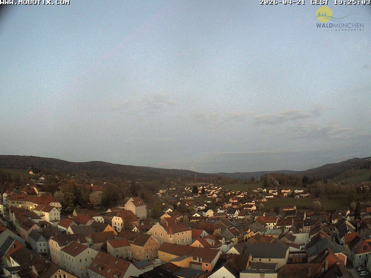Archiv Foto Webcam Blick vom Waldmünchner Kirchturm