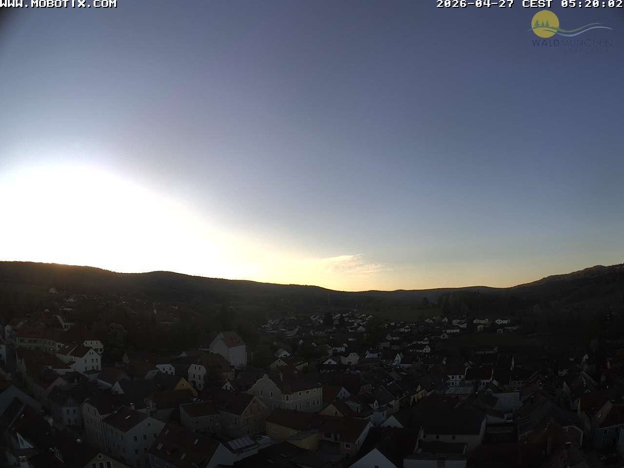 Archiv Foto Webcam Blick vom Waldmünchner Kirchturm