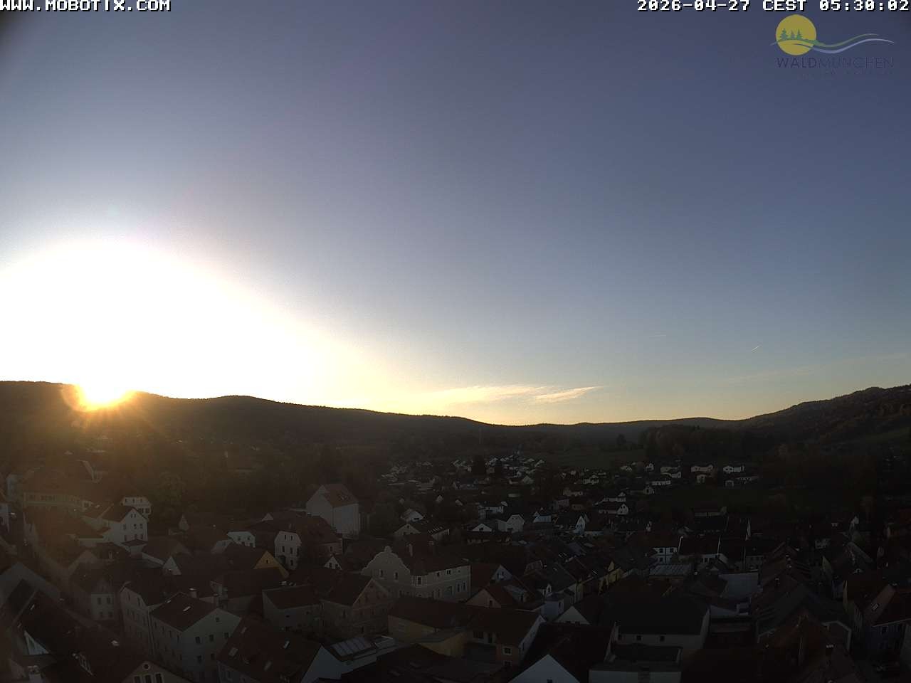 Archiv Foto Webcam Blick vom Waldmünchner Kirchturm