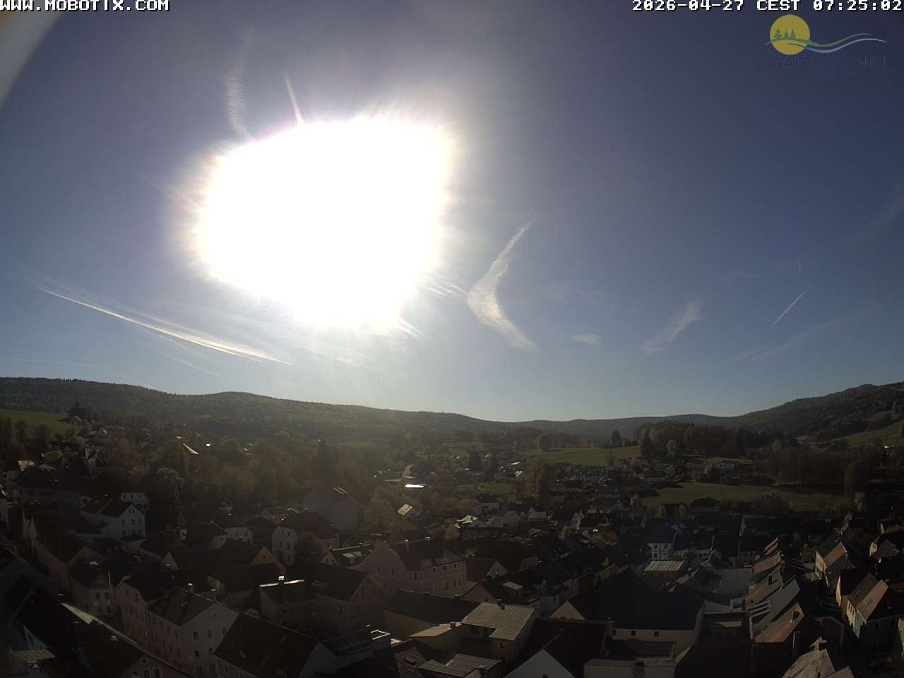 Archiv Foto Webcam Blick vom Waldmünchner Kirchturm