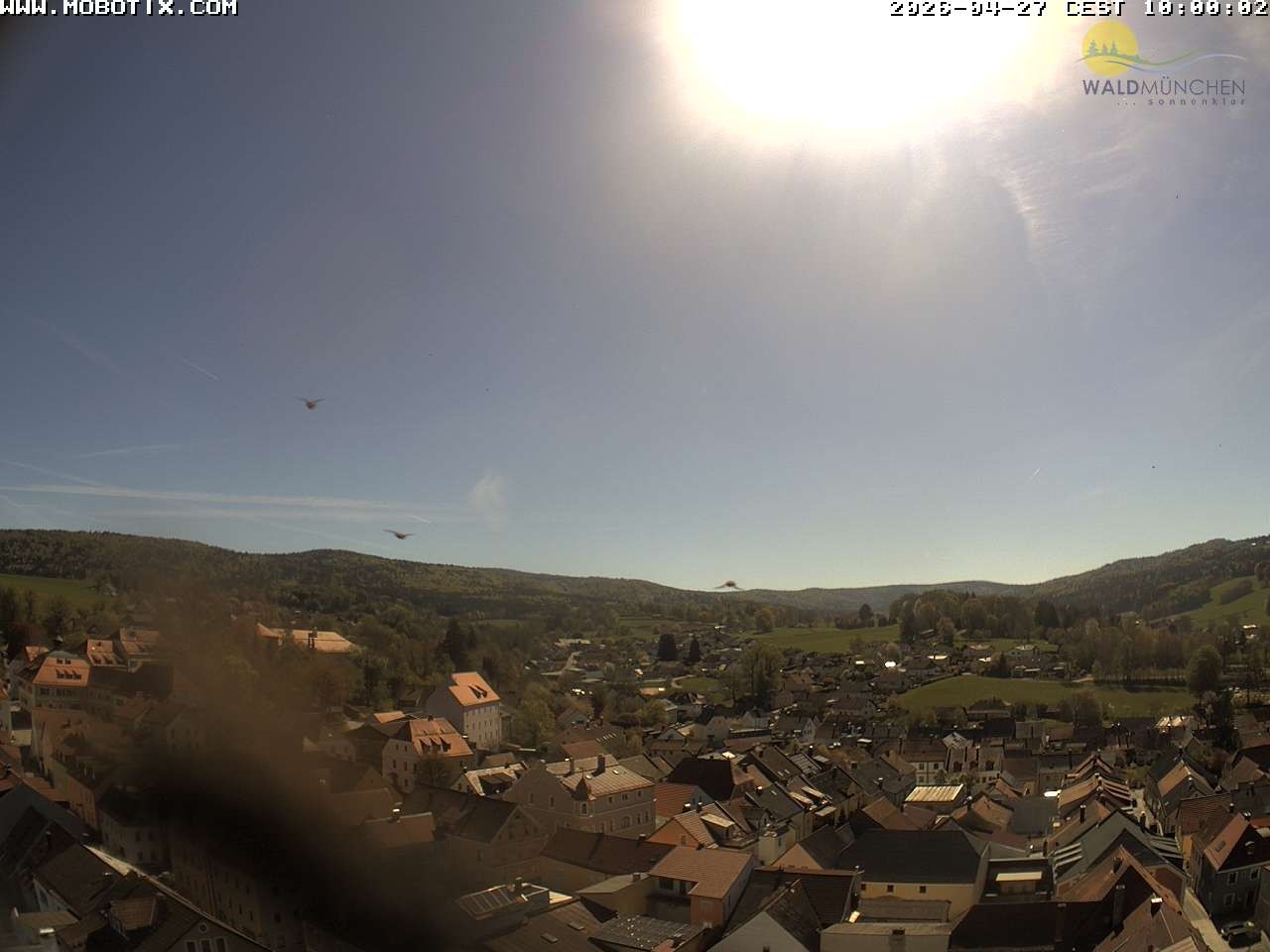 Archiv Foto Webcam Blick vom Waldmünchner Kirchturm