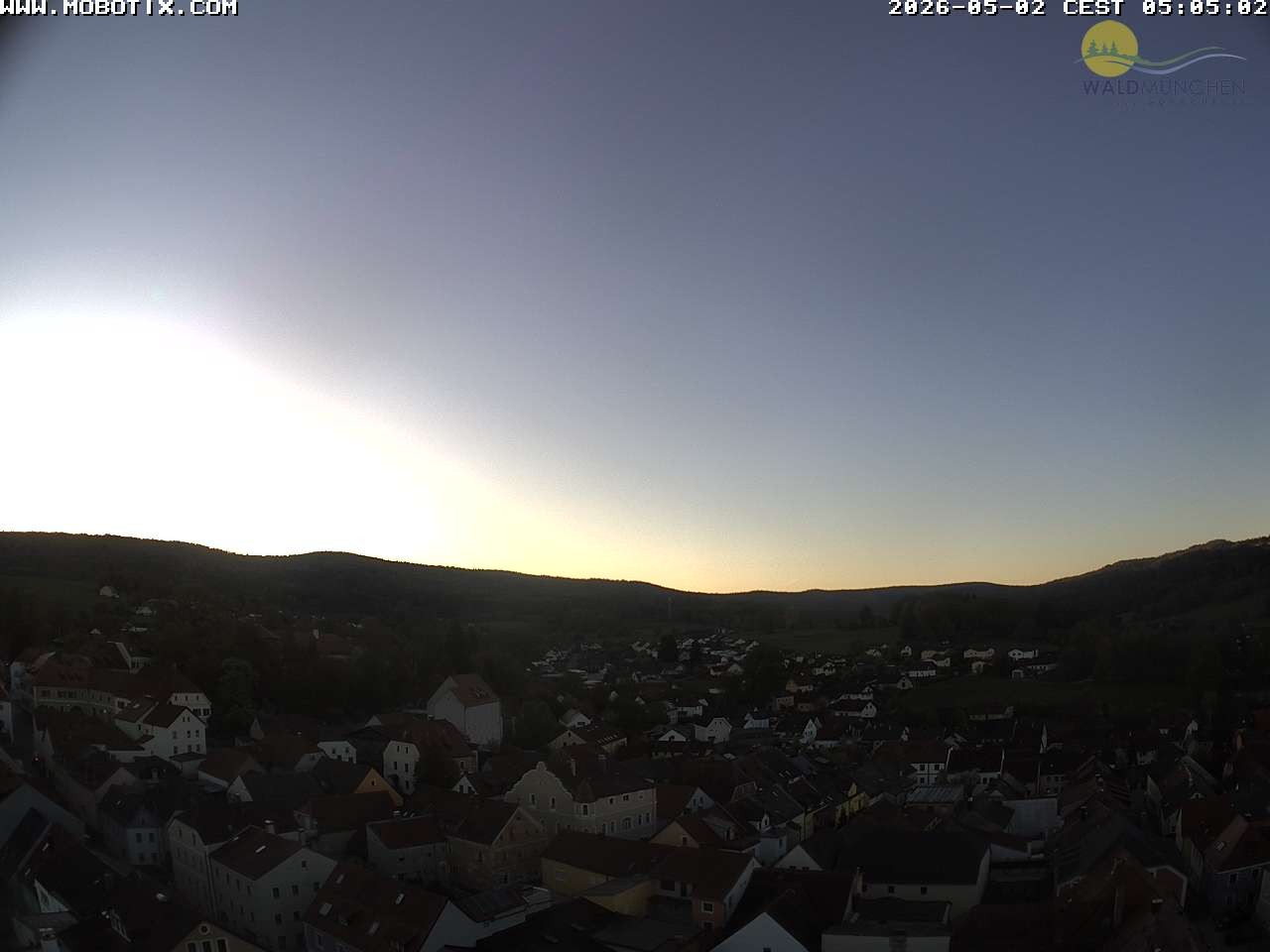 Archiv Foto Webcam Blick vom Waldmünchner Kirchturm