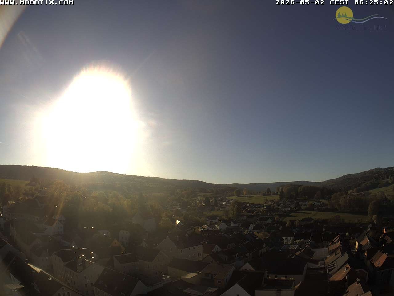 Archiv Foto Webcam Blick vom Waldmünchner Kirchturm