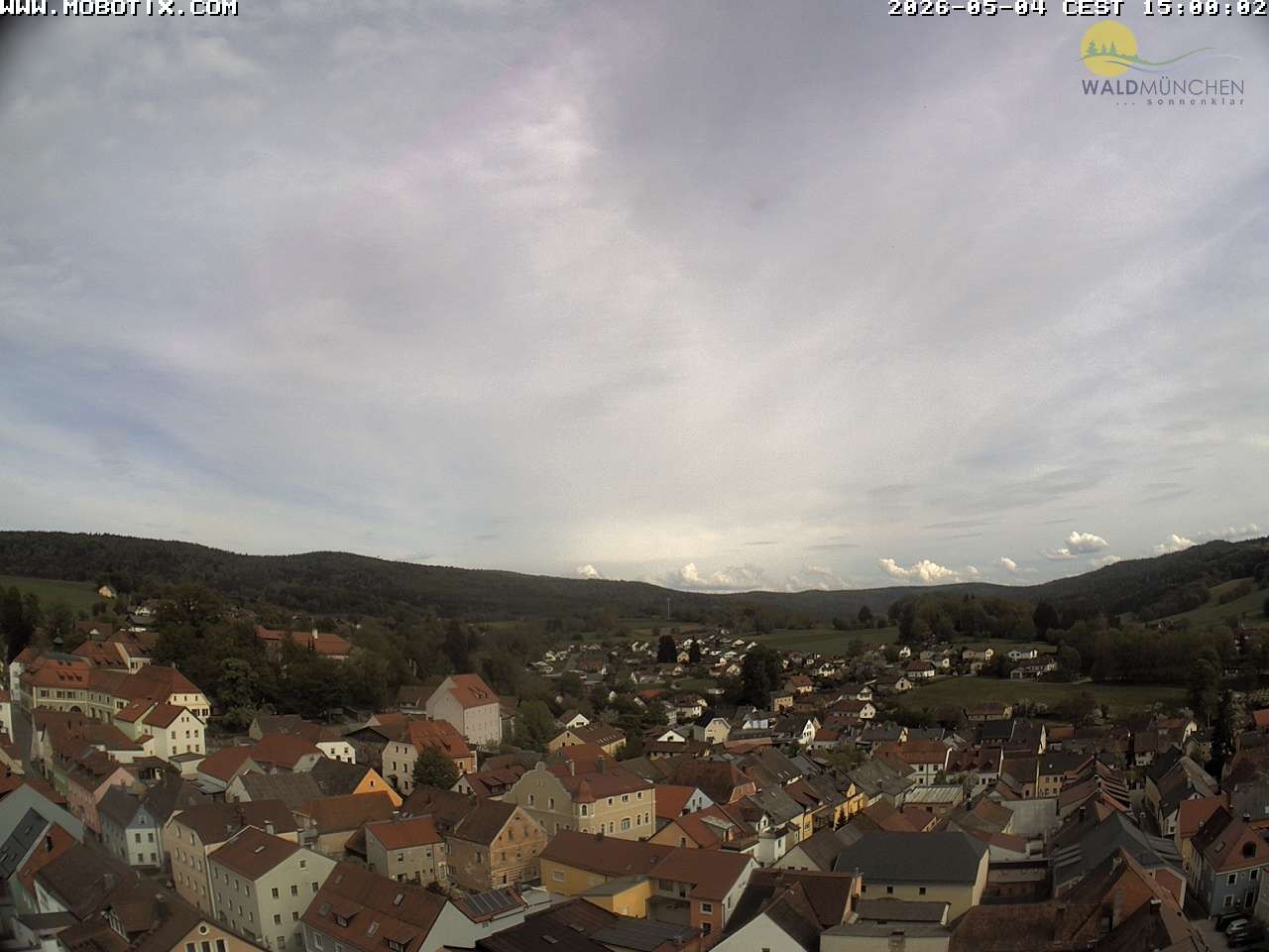 Archiv Foto Webcam Blick vom Waldmünchner Kirchturm