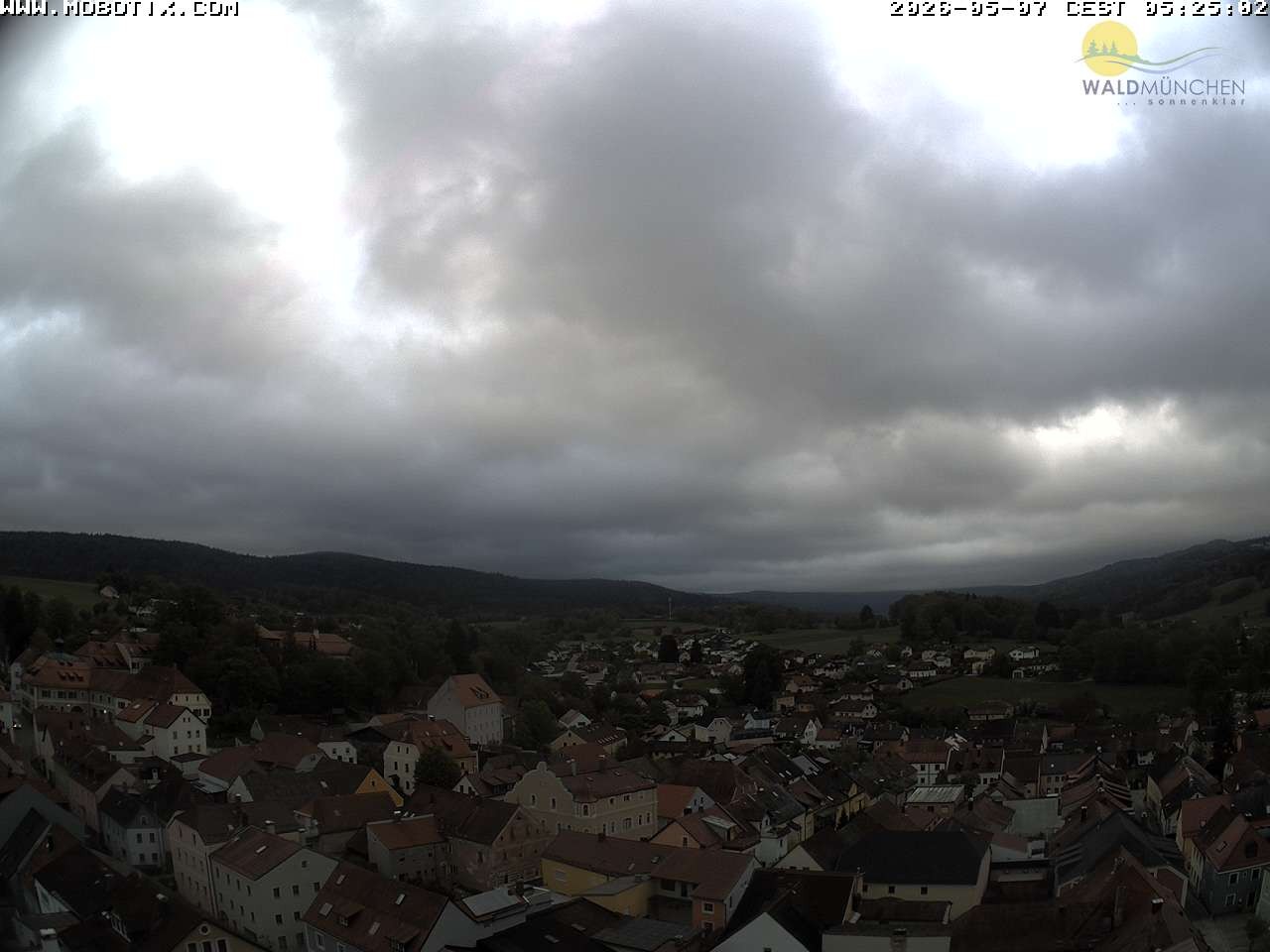 Archiv Foto Webcam Blick vom Waldmünchner Kirchturm