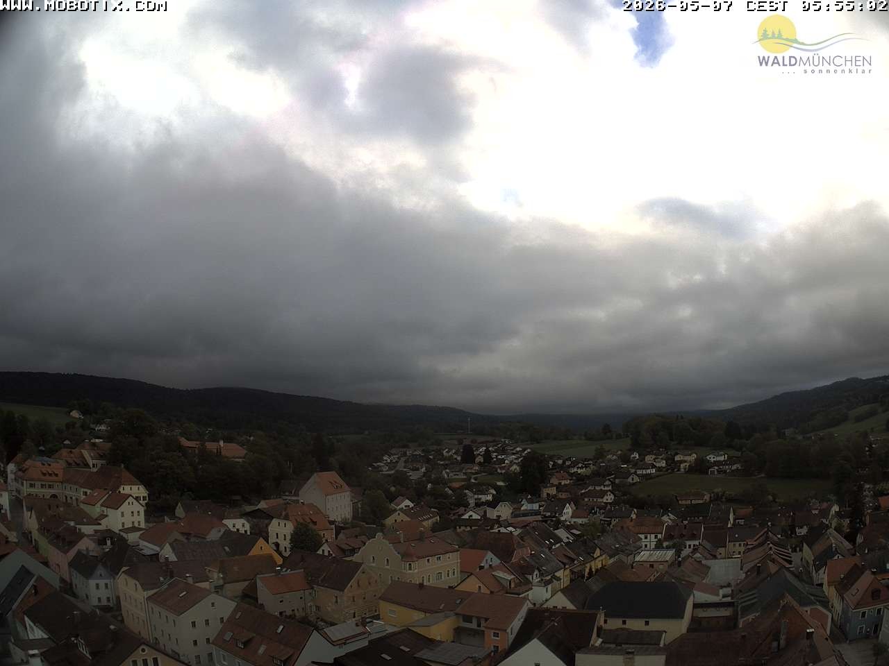 Archiv Foto Webcam Blick vom Waldmünchner Kirchturm