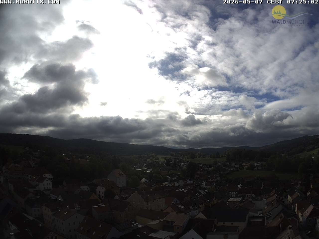 Archiv Foto Webcam Blick vom Waldmünchner Kirchturm