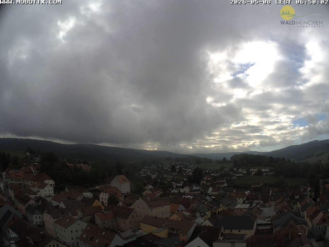 Archiv Foto Webcam Blick vom Waldmünchner Kirchturm