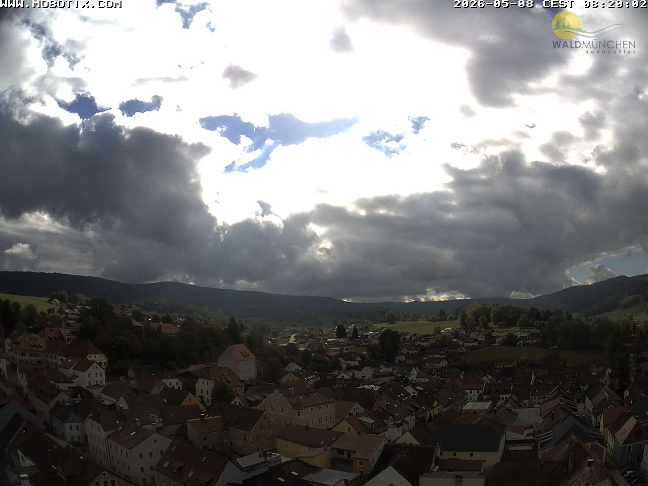 Archiv Foto Webcam Blick vom Waldmünchner Kirchturm