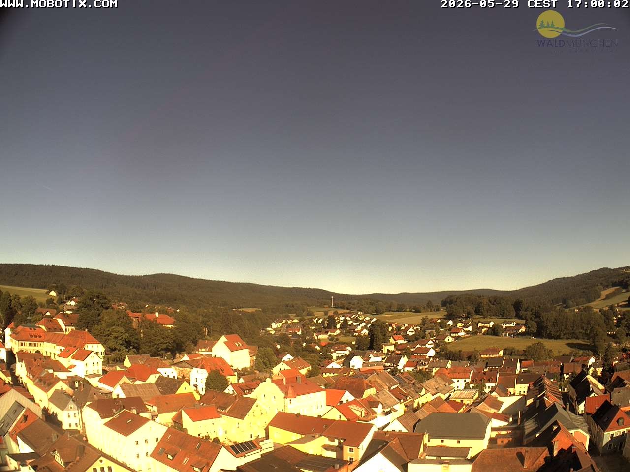 Archiv Foto Webcam Blick vom Waldmünchner Kirchturm