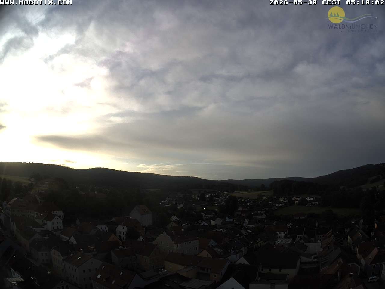 Archiv Foto Webcam Blick vom Waldmünchner Kirchturm