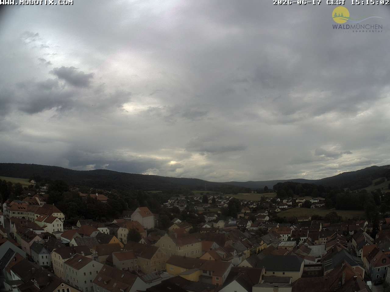 Archiv Foto Webcam Blick vom Waldmünchner Kirchturm
