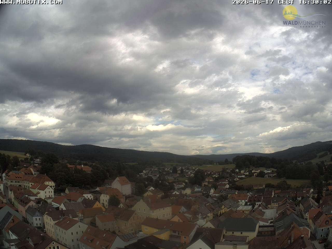 Archiv Foto Webcam Blick vom Waldmünchner Kirchturm