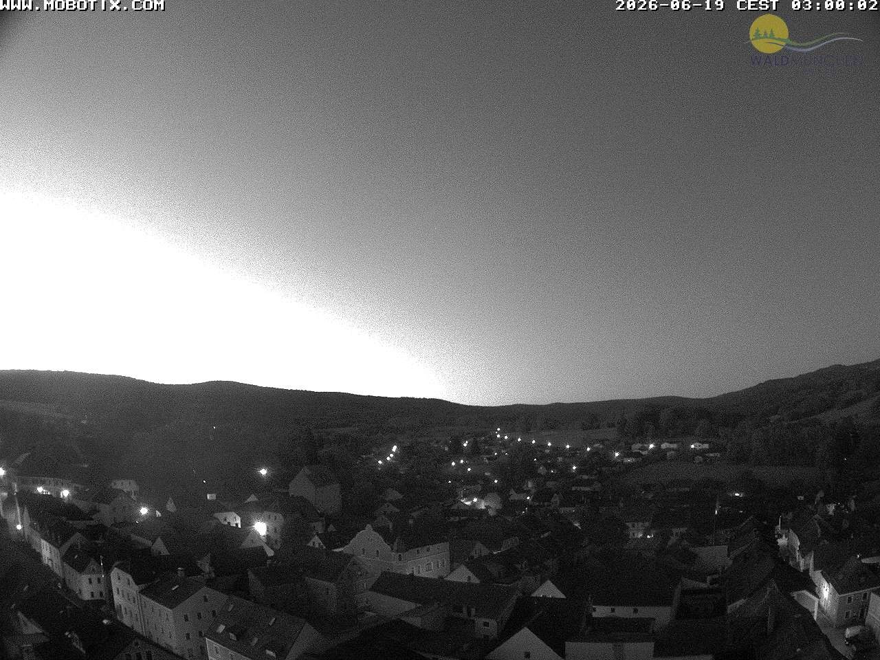 Archiv Foto Webcam Blick vom Waldmünchner Kirchturm