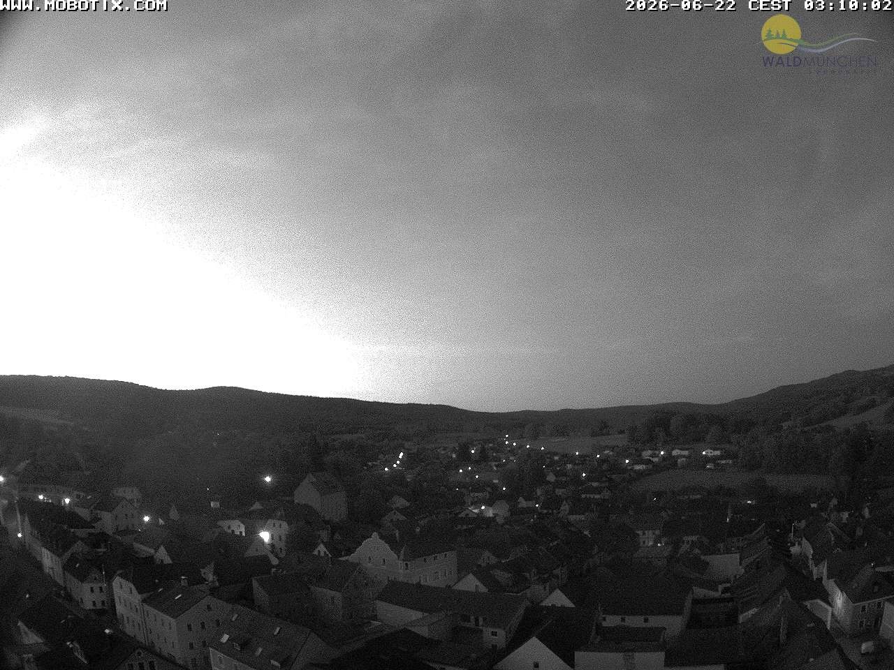 Archiv Foto Webcam Blick vom Waldmünchner Kirchturm