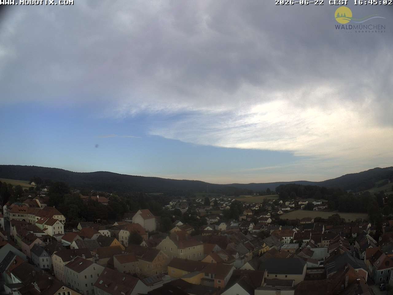 Archiv Foto Webcam Blick vom Waldmünchner Kirchturm