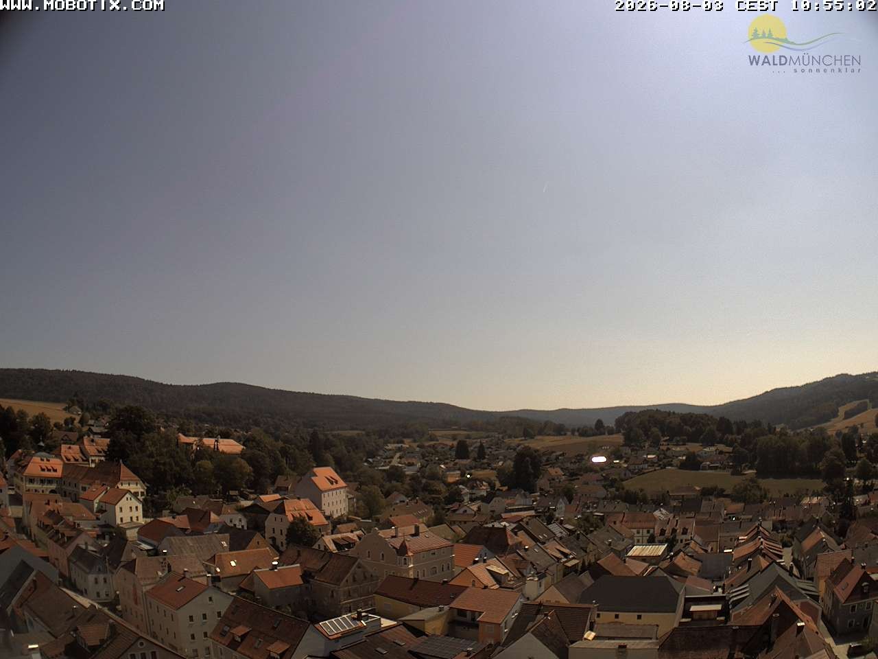 Archiv Foto Webcam Blick vom Waldmünchner Kirchturm