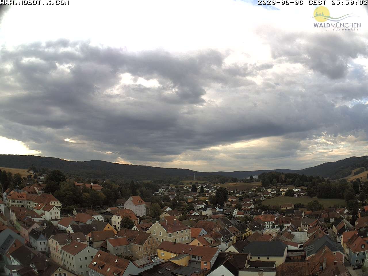 Archiv Foto Webcam Blick vom Waldmünchner Kirchturm