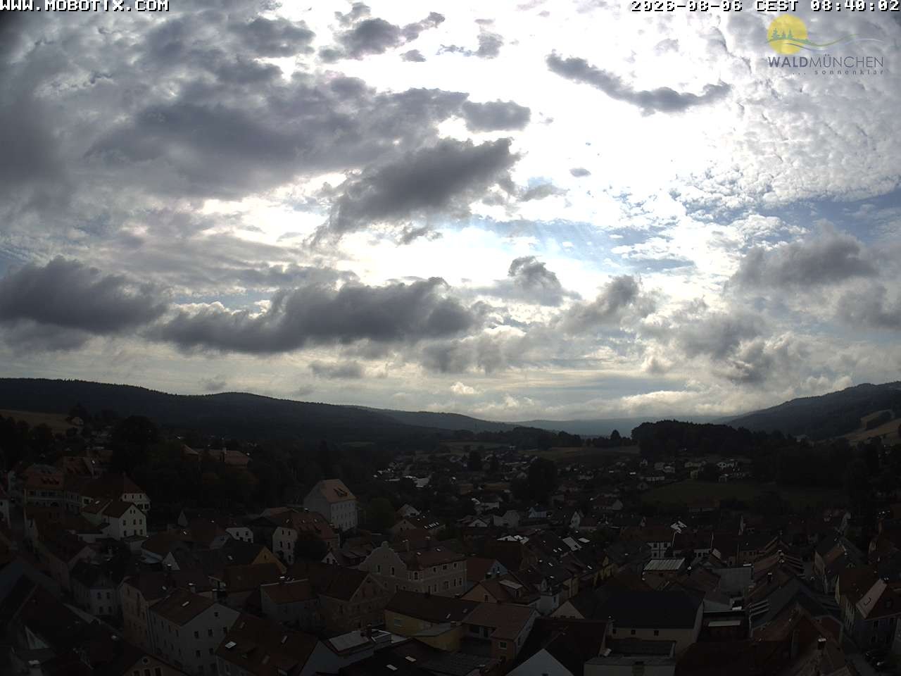 Archiv Foto Webcam Blick vom Waldmünchner Kirchturm