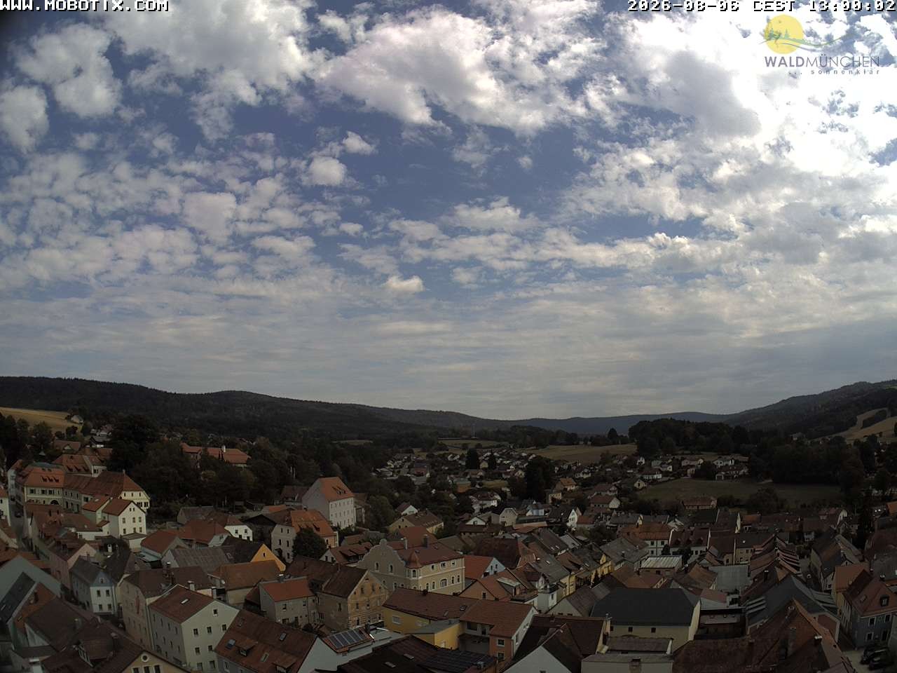 Archiv Foto Webcam Blick vom Waldmünchner Kirchturm