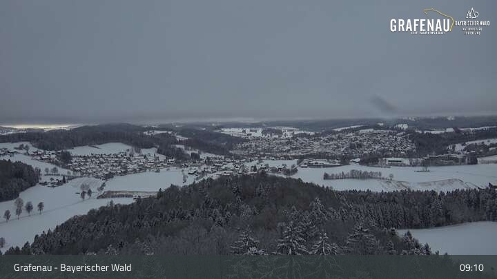 Archiv Foto Webcam Grafenau - Blick über die Stadt