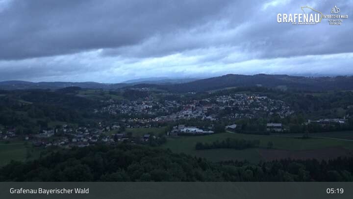 Archiv Foto Webcam Grafenau - Blick über die Stadt
