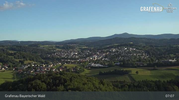 Archiv Foto Webcam Grafenau - Blick über die Stadt