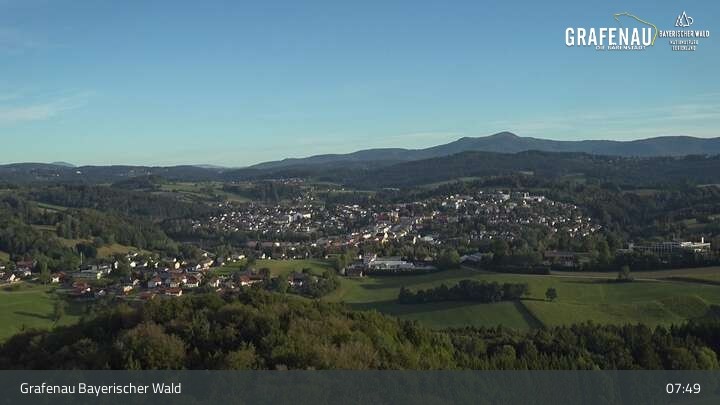 Archiv Foto Webcam Grafenau - Blick über die Stadt