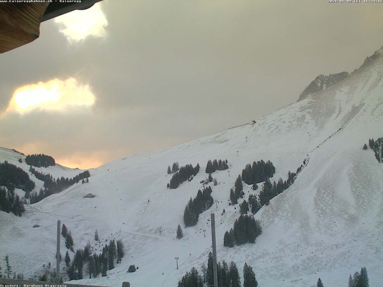 Archiv Foto Webcam Schwarzsee Kaiseregg - Bärghuus Riggisalp