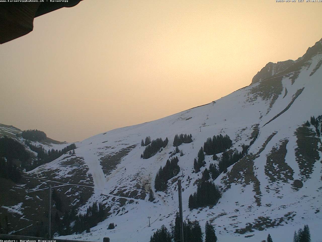 Archiv Foto Webcam Schwarzsee Kaiseregg - Bärghuus Riggisalp